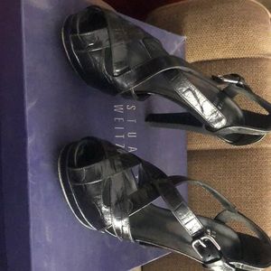 Stuart Weitzman Black Platform high heels
